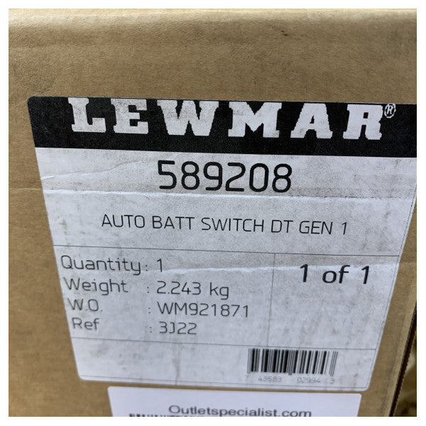 Lewmar automatski prekidač baterije DT Gen 1 - Pomorska elektrika - 589208 