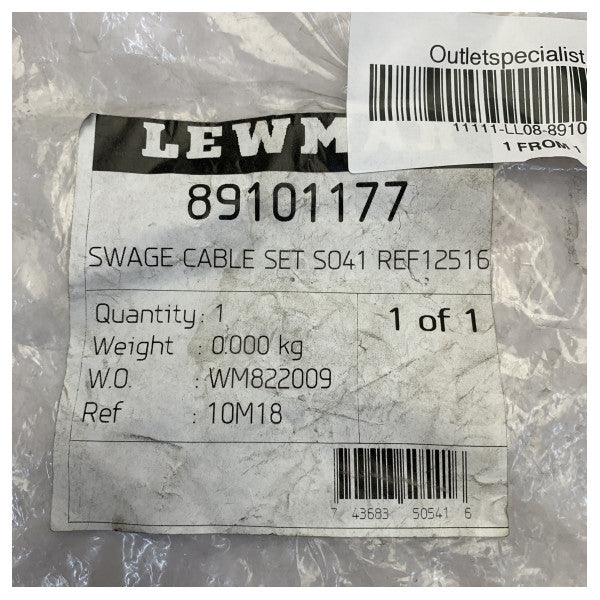 Lewmar 89101177 Verpresstes Kabelset SO41 REF125169 
