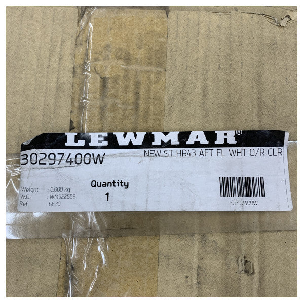 Lewmar Hallberg Rassy 43 Aft Fixed Portlight Window White - 30297400W 
