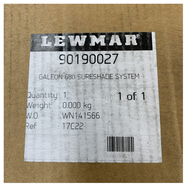 Lewmar 90190027 Galeon 680 SureShade System Komplett-Motor- und Steuereinheit-Kit 
