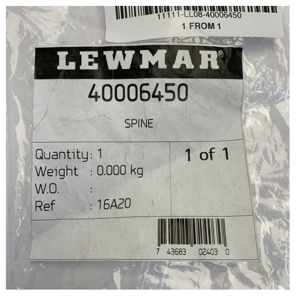 Lewmar 40006450 Spine Marine Connector Yacht Hardware 