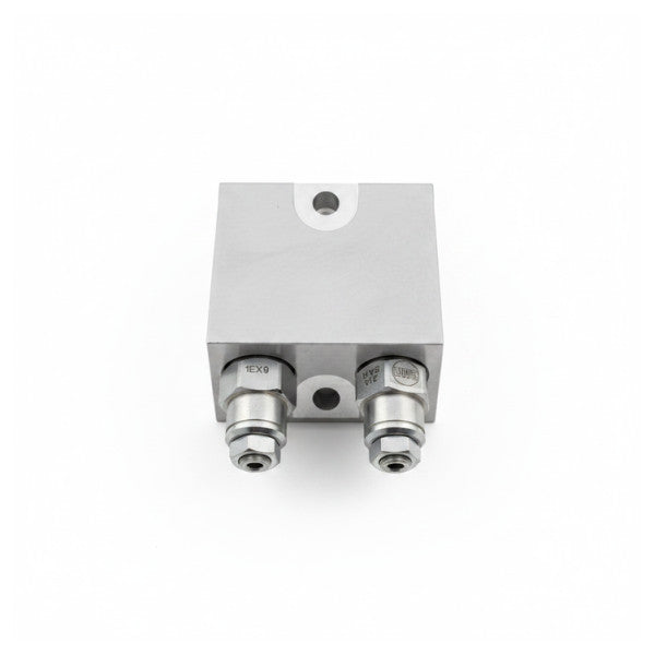 Lewmar B17046 Valvola di controbilanciamento doppia 10:1 collettore idraulico in linea 210 bar 