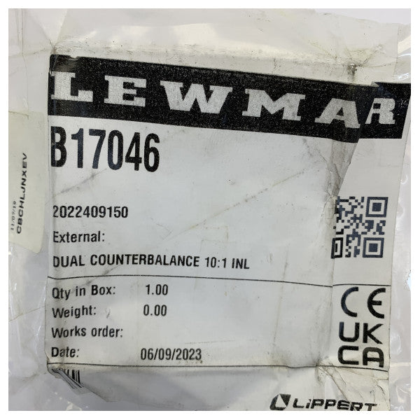 Lewmar B17046 Dual Counterbalance Valve 10:1 Inline Hydraulic Manifold 210 Bar 
