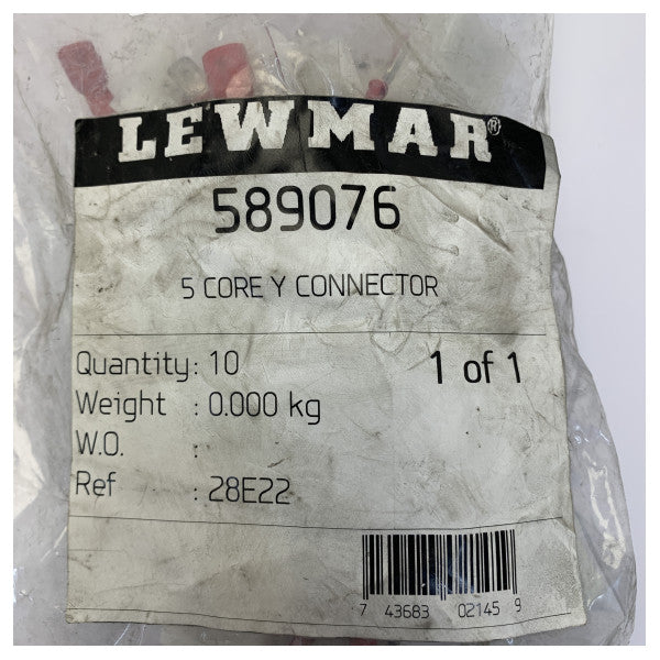 Lewmar Cabo divisor elétrico marítimo Y de 5 condutores - 589076 