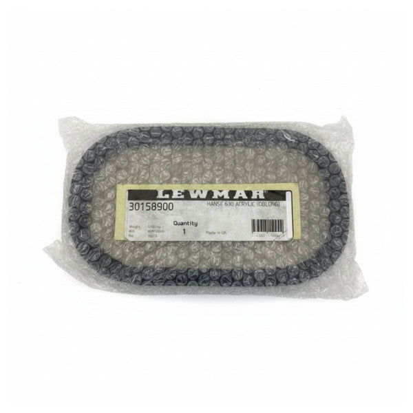 Lewmar Hanse 630 udskiftningsakryl-rude til luge - aflang - 30158900 