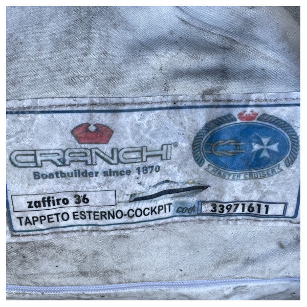 Cranchi Zaffiro 36 blue coated cockpit anti-slip Carpet original - 33971611