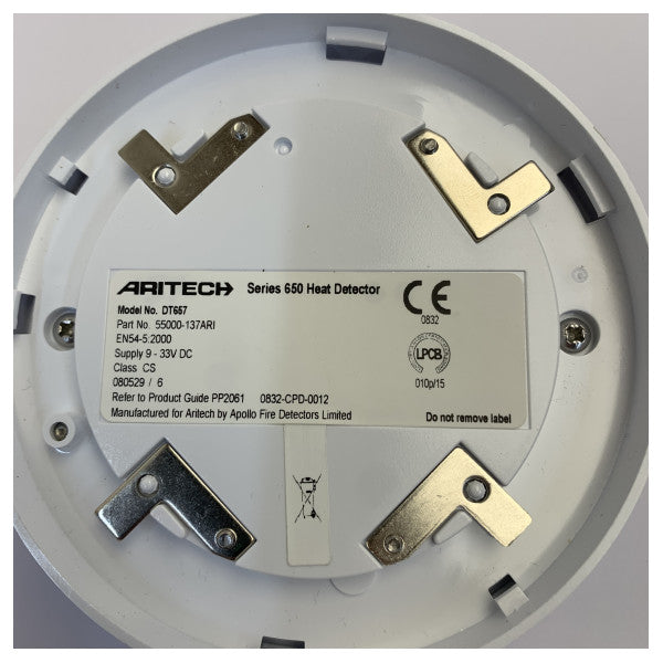 Aritech DT657 Heat Detector Fire Safety Equipment 