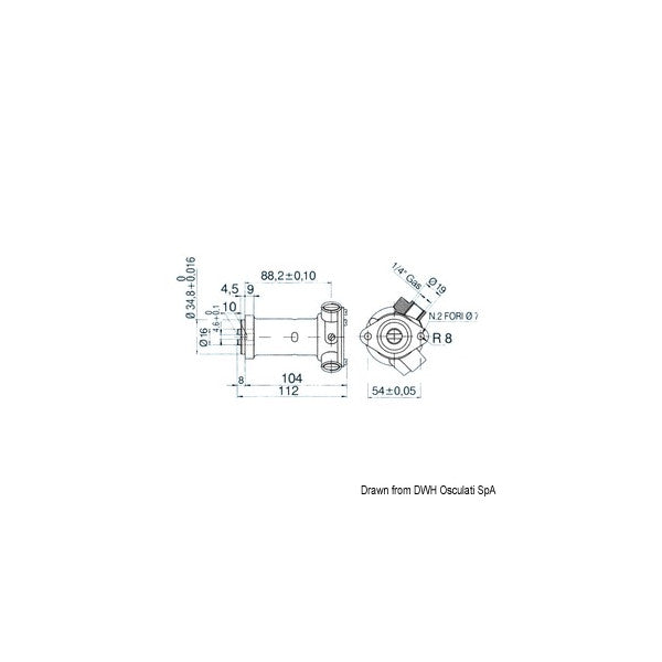 Korkealaatuinen 1/4 tuuman messinkinen meripumppu veden kierrätykseen ja jäähdytysjärjestelmiin