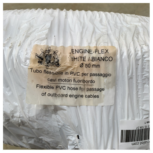 Joustava merenkulun PVC-kaapelikanava 50mm - säänkestävä perämoottorin kaapelisuojaus