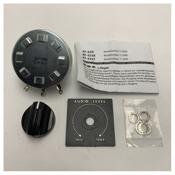 Potenziometro di volume Monacor Mono 8 Ohm 100W - AT-62H