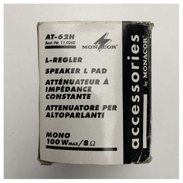 Potenziometro di volume Monacor Mono 8 Ohm 100W - AT-62H