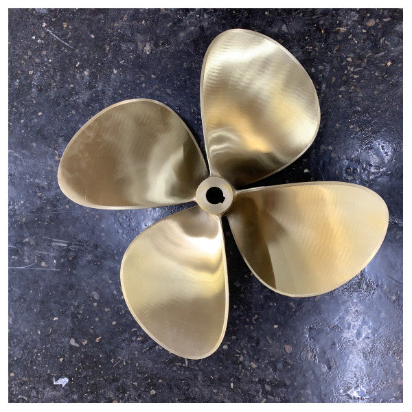 Nakashima 4-Blade Boat Propeller GL469 R2718050140 Polished Marine Propeller 