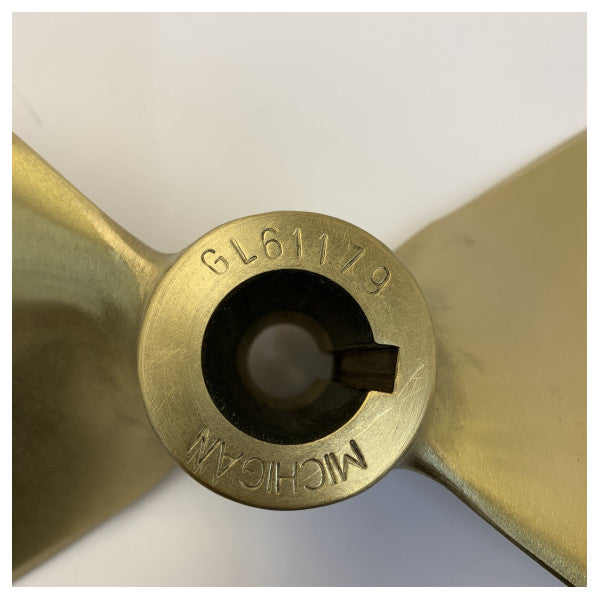 Michigan Propellers 2-Blatt Messingpropeller GL352 16x11 RH 30mm - 576799 