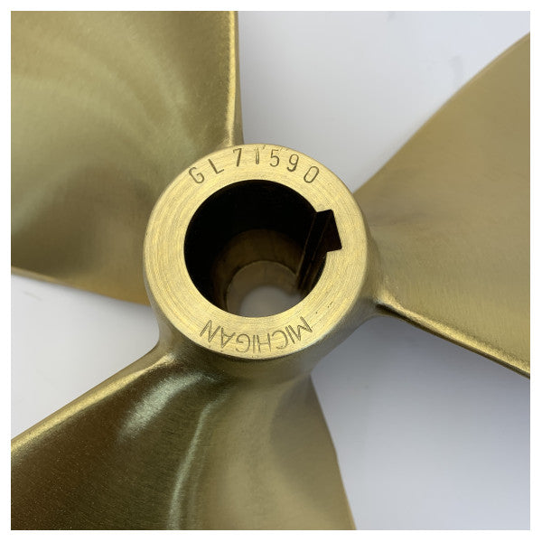 Michigan Propellers 3-Blade Brass Propeller GL352 24x18 RH 40mm - 668389 