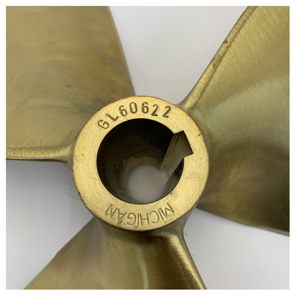 Michigan Propellers 3-Blatt Messingpropeller GL352 23x15 RH 40mm - 668386 