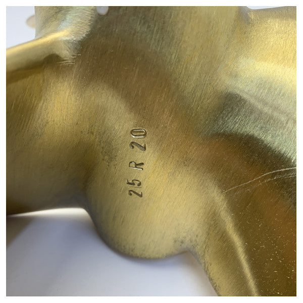 Michigan Propellers 3-Bladet Messingpropel GL352 R25x20 RH45 - 668408 