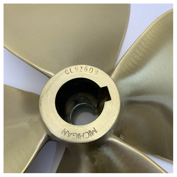 Michigan Propellers 4-Blade Messingpropeller GL469 25x17 RH 45mm 851892 