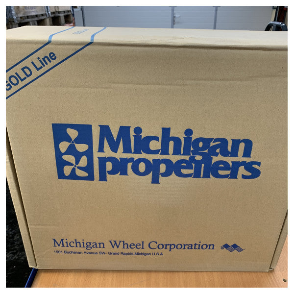 Michigan Propellers 4-Blatt Messingpropeller GL469 20x17 LH 35mm - 860553 