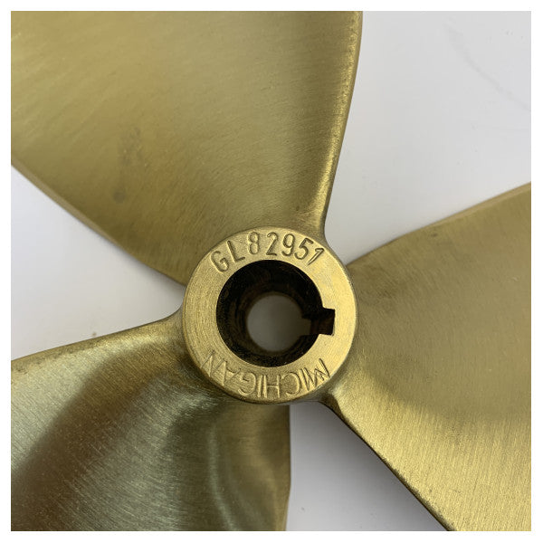 Michigan Propellers 3-Blatt Messingpropeller GL352 14x8 LH 25mm - 667291 