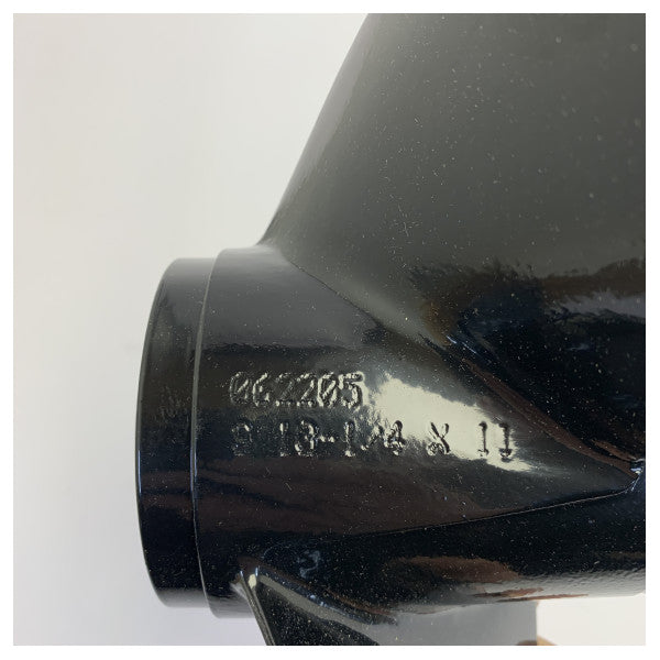Michigan Match 3-bladet aluminiums-marinepropel 10 1/4 x 11 RH - 62205 