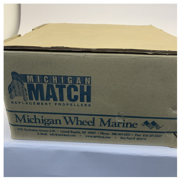 Michigan Match 3-bladet aluminiums-marinepropel 10 1/4 x 11 RH - 62205 