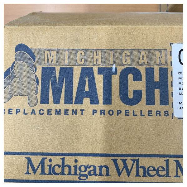 Michigan Match 3-bladet aluminiums bådpropel 9 x 9 RH - 218078 