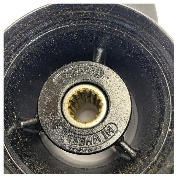 Michigan Match 3-Blatt Aluminium-Bootspropeller 13 3/4 x 21 RH - 31026 