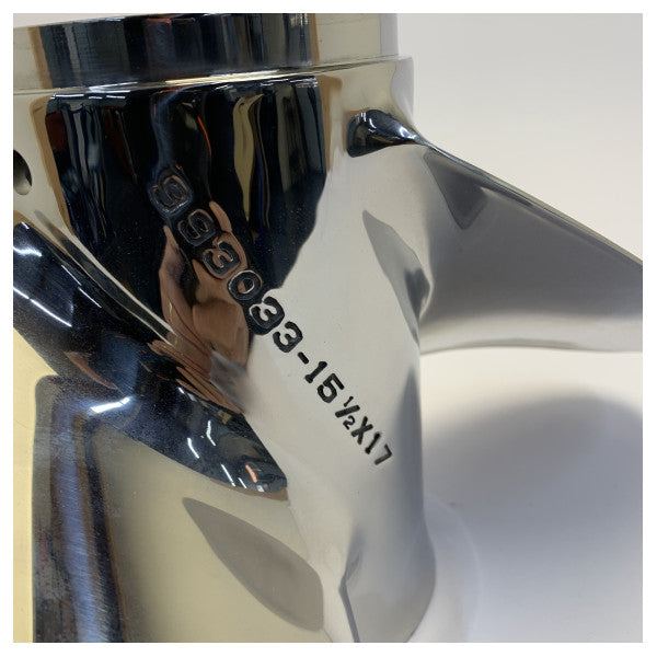 Michigan Apollo 3-Blade Stainless Steel Propeller 15.5 x 17 LH XHS - 993033 