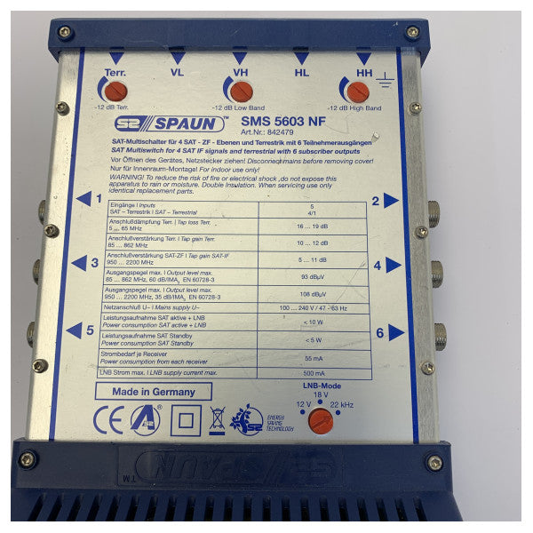 Spaun SMS-5603-NF Uydu Multiswitch Dağıtım Sistemi 
