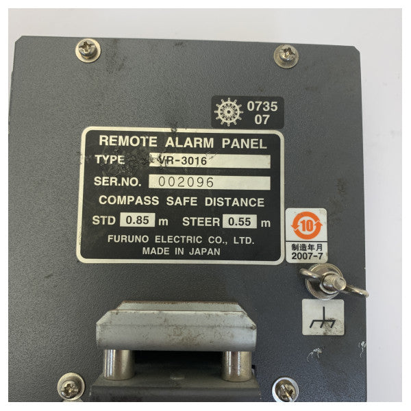 Panel de alarma remoto Furuno VR-3016 VDR - Usado 