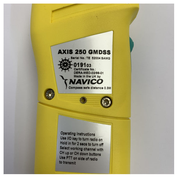 Navico AXIS 250 GMDSS Handheld-Marine-VHF-Funkgerät - Gebraucht 