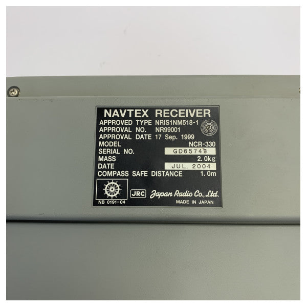 JRC NCR-330 Receptor Navtex Electrónica Marina - Usado 