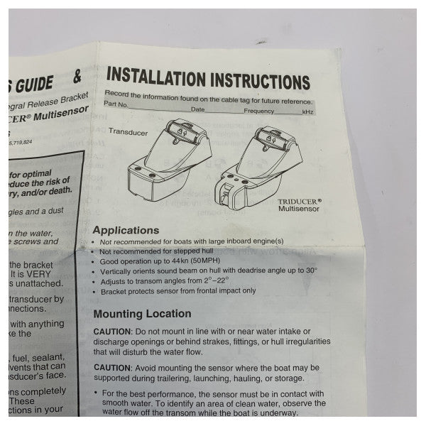 Simrad Airmar P66 TRIDUCER multisensor marin transducer - brugt 