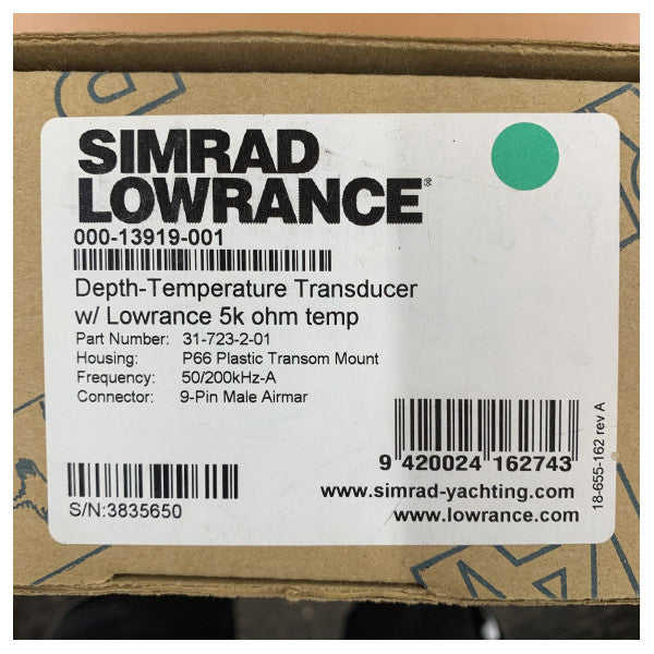 Simrad Airmar P66 TRIDUCER multisensor marin transducer - brugt 