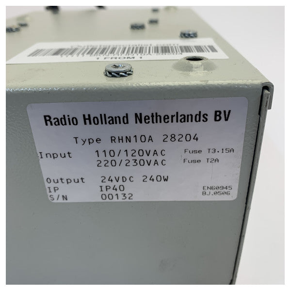 Radio Holland RHN10A-28204 Marine Strømforsyningsenhed Industriel Kvalitet - Brugt 
