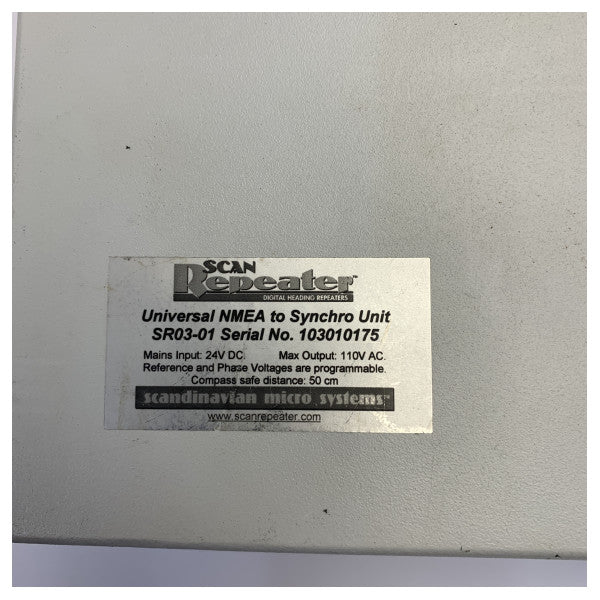 Scandinavian Micro Systems SR03-01Mk2 Gyrocompass Repeater Control Unit - Used