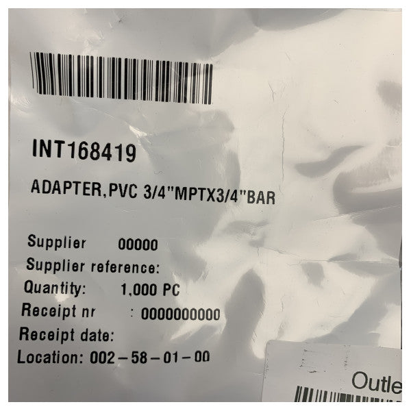 PVC hortum adaptör kiti 3/4 inç siyah - MS-3A34
