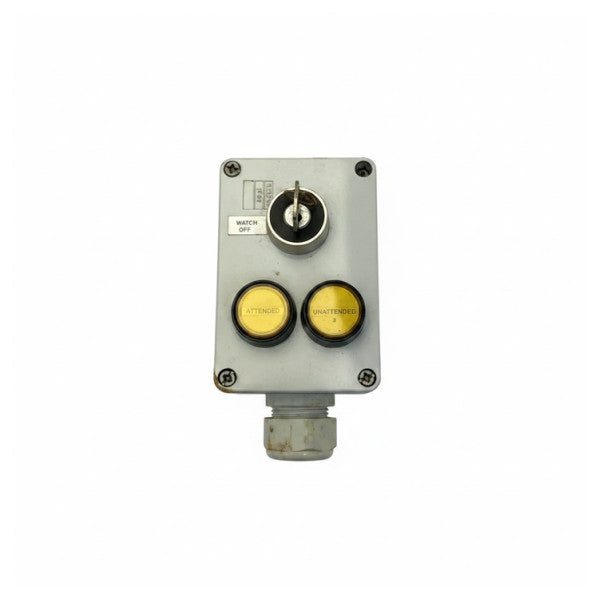 Praxis 93-0-359 Marine Control Panel with Key Switch Vessel Alarm System - Used