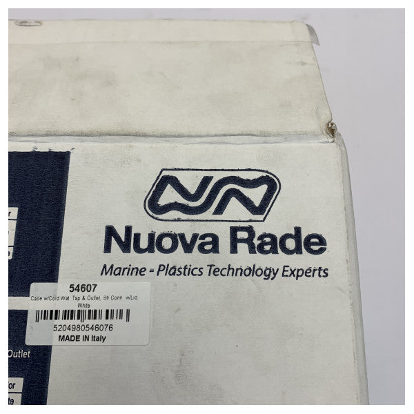 Nuova Rade Deck Washdown Water Outlet with White Cover and Hose 54607 