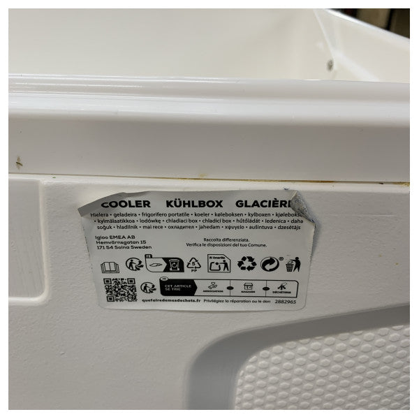 Igloo Marine Contour 150 صندوق تبريد بحري 142 لتر، صندوق ثلج بحري كبير، أبيض 