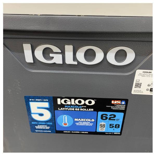 Igloo Maxcold Latitude 62 Tekerlekli Soğutucu 58L Mobil Deniz Buz Kutusu 