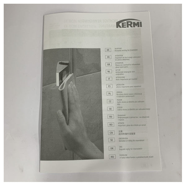 Kermi Ibiza 2000 vikbar duschdörr I2FTD60190 kompakt design 
