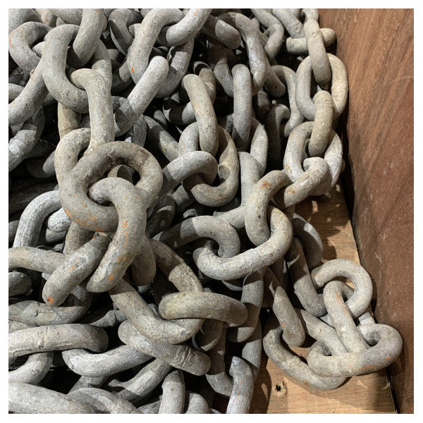 Sanguineti 12mm x 30m Galvanized Anchor Chain DIN766 Calibrated Yacht Hardware