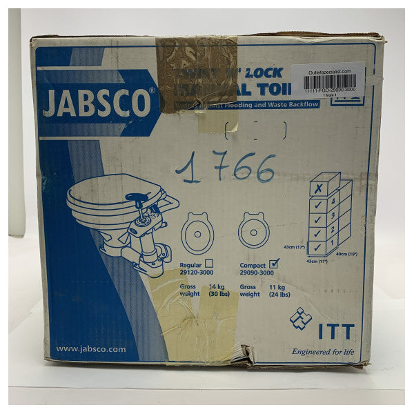 Jabsco 29090-3000 twist and lock manuel pumpe marine toilet