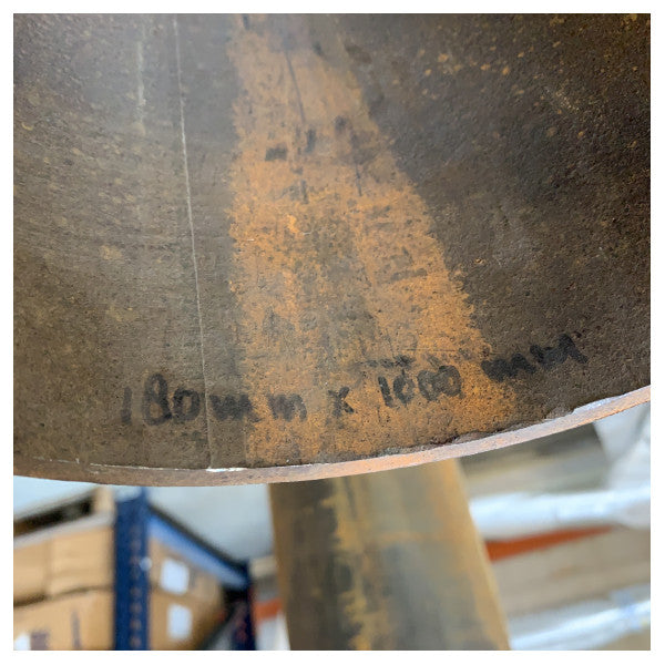 Túnel do propulsor de proa em aço Allpa D180 x L1000 mm