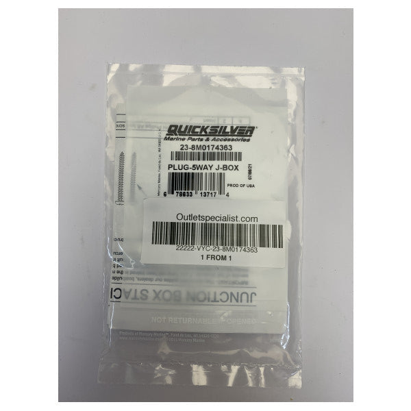 Quicksilver 23-8M0174363 Marine Electrical Plug and Mounting Hardware Kit