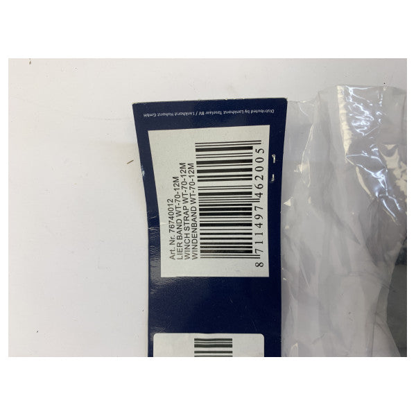 Talamex 76740012 ボートトレーラー用ウインチストラップ（フック付き） 