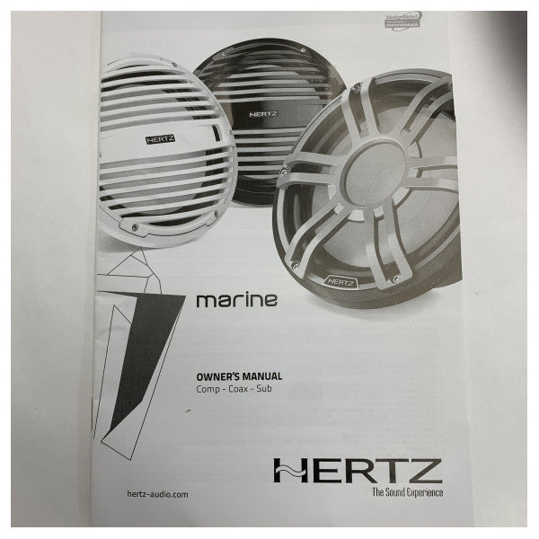 Hertz HMS 12 Subwoofer Marinho de 12 polegadas 1000W à Prova d'Água Alto-Falante de Bass Profundo para Barcos 