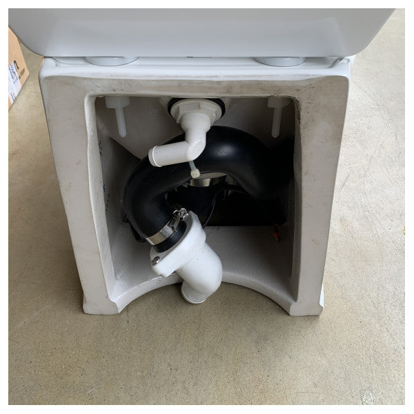 Jabsco Deluxe Flush DF14 24V Elektrische Marine-Toilette mit Softclose-Sitz und Pumpe - 58280-3024 