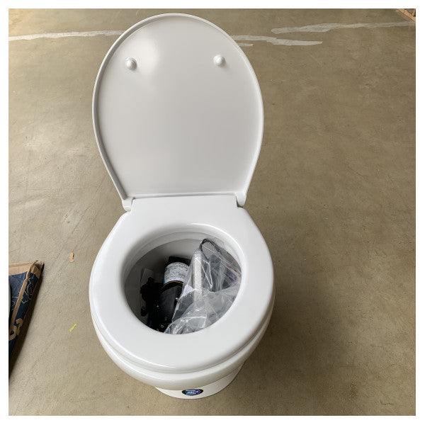 Jabsco Deluxe Flush DF14 24V Elektrische Marine-Toilette mit Softclose-Sitz und Pumpe - 58280-3024 